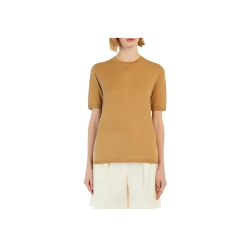 MaxMara T Shirts Women's Camel-2