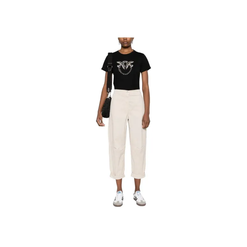 PINKO Logo-Embellished Crewneck T-Shirt-7