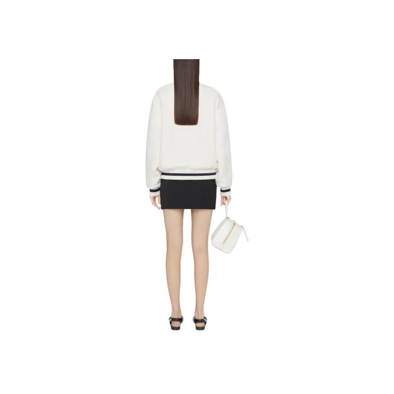 Givenchy Easy Fit Varsity Jacket 'White'-3