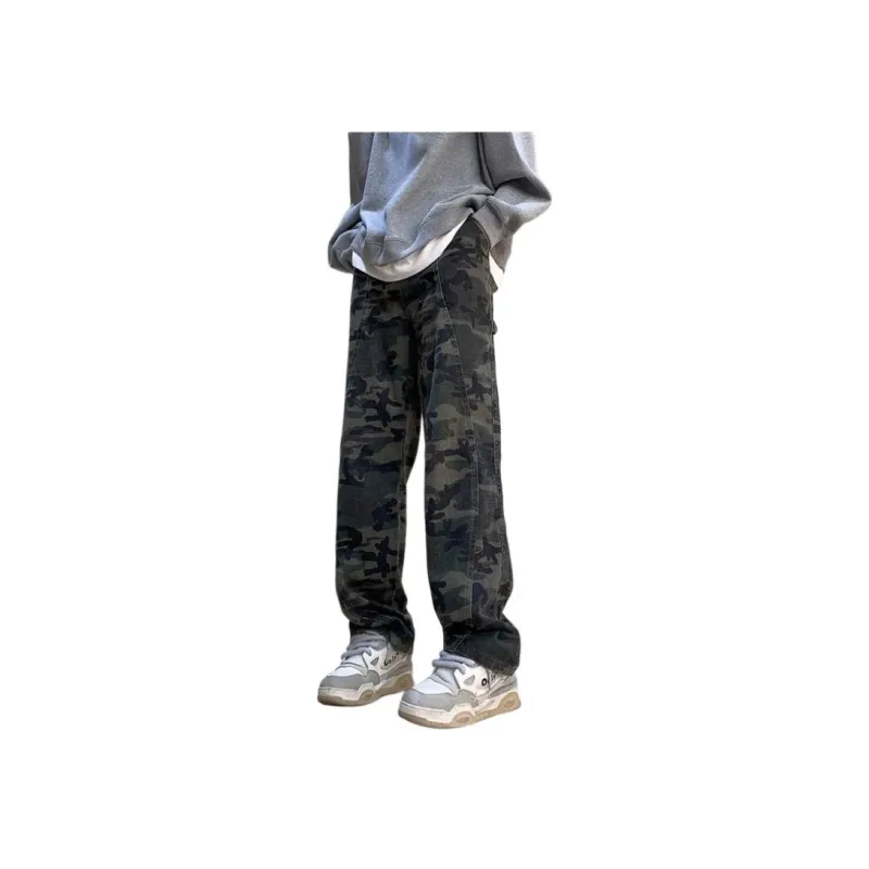 DUATOGE Jeans Men Army Green-0