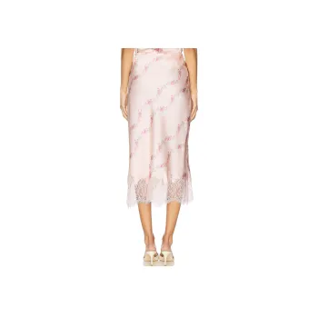 LOVESHACKFANCY Casual Long Skirt Women's Apricot