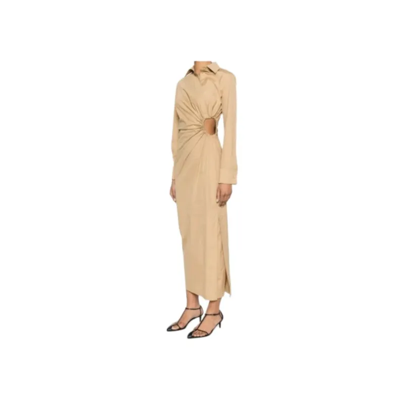 Max Mara Knotted Shirt Midi Dress-3