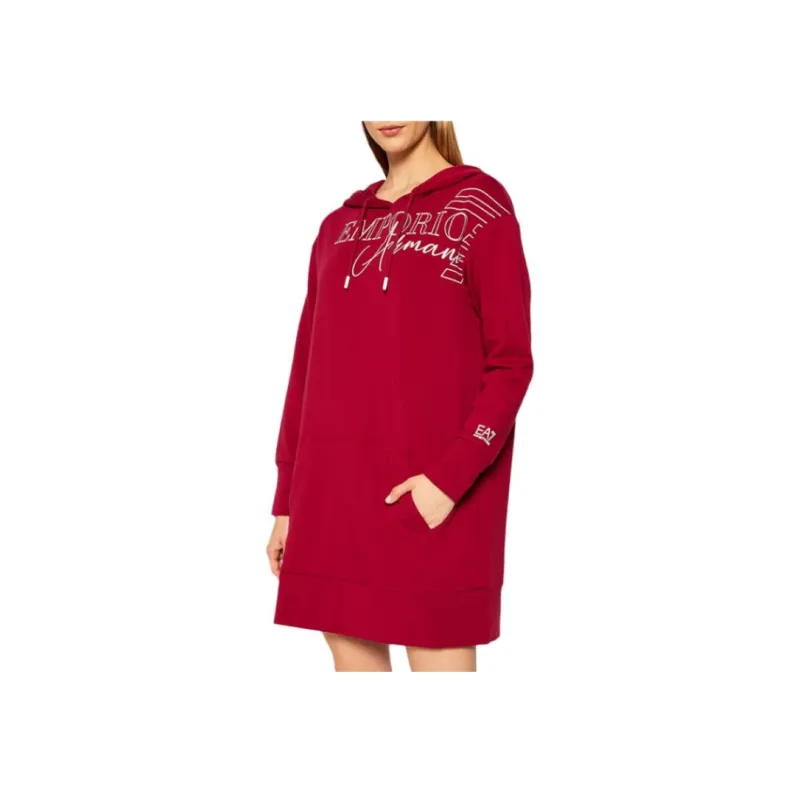EMPORIO ARMANI Long Sleeved Dresses Women's Red-2