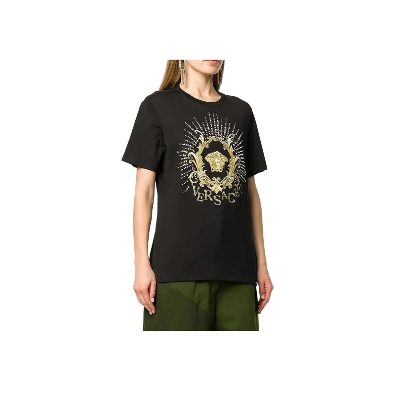 VERSACE T Shirts Women's Black-1