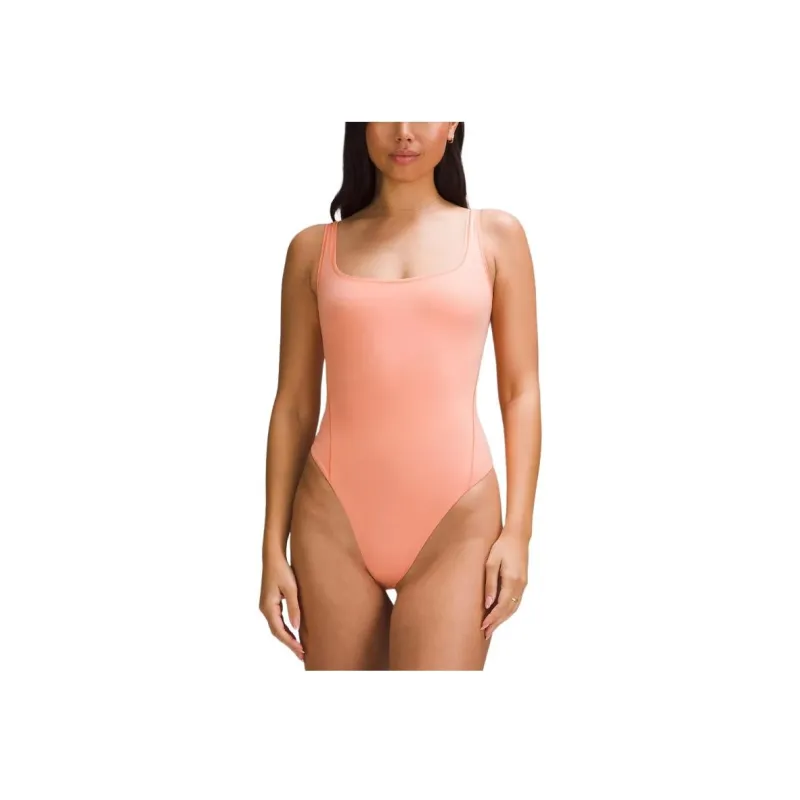 Lululemon Wundermost Ultra Soft Nulu Square Neck Sleeveless Bodysuit Bodysuits Women's-14
