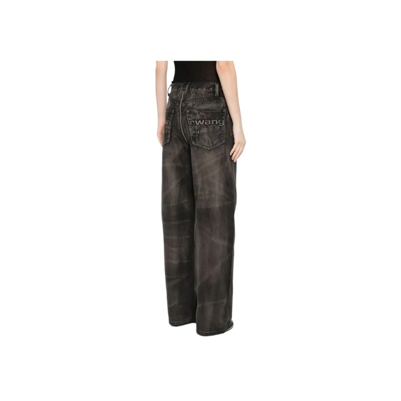 Alexander Wang Logo Embossed Balloon Jeans-3