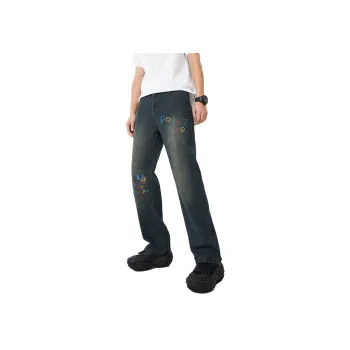 AFTER SCHOOL SPECIAL Jeans Unisex Vintage Blue