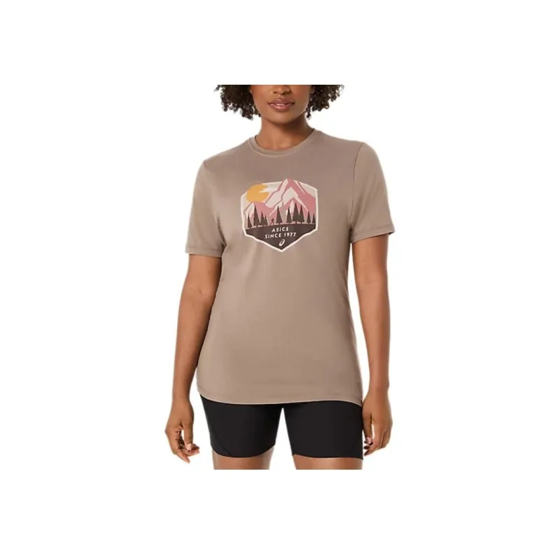 Asics 1977 MOUNTAIN INSIGNIA T Shirt Unisex Gray-0