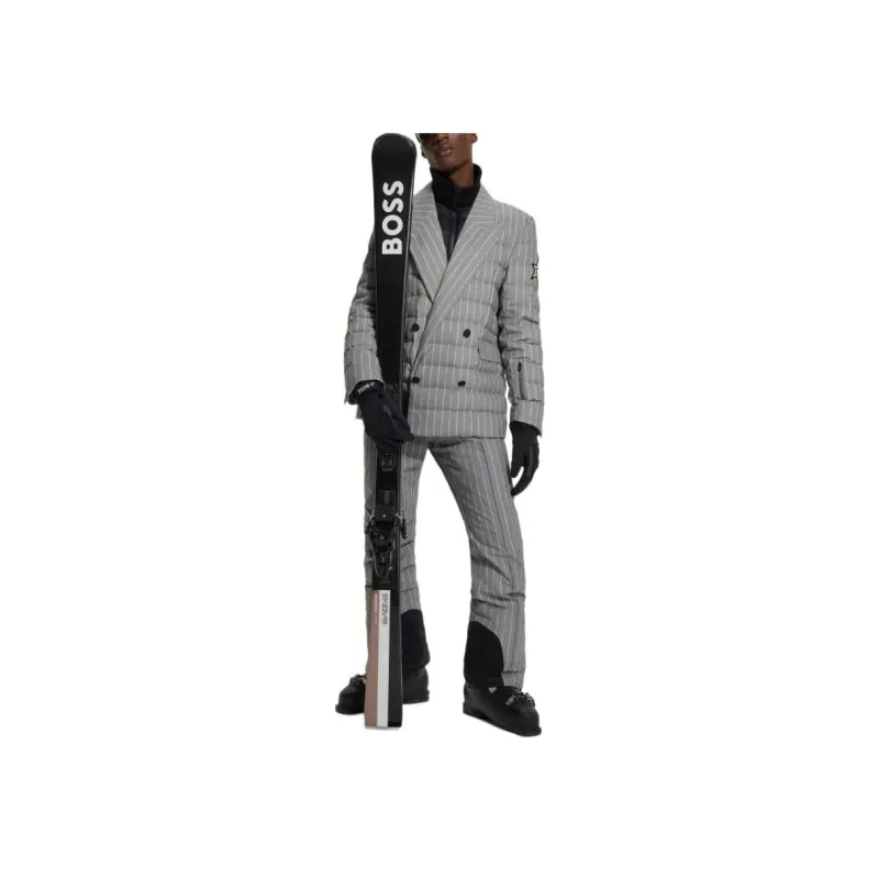 HUGO BOSS x PERFECT MOMENT Pinstripe Ski Trousers Ski Pants Men's Gray-1