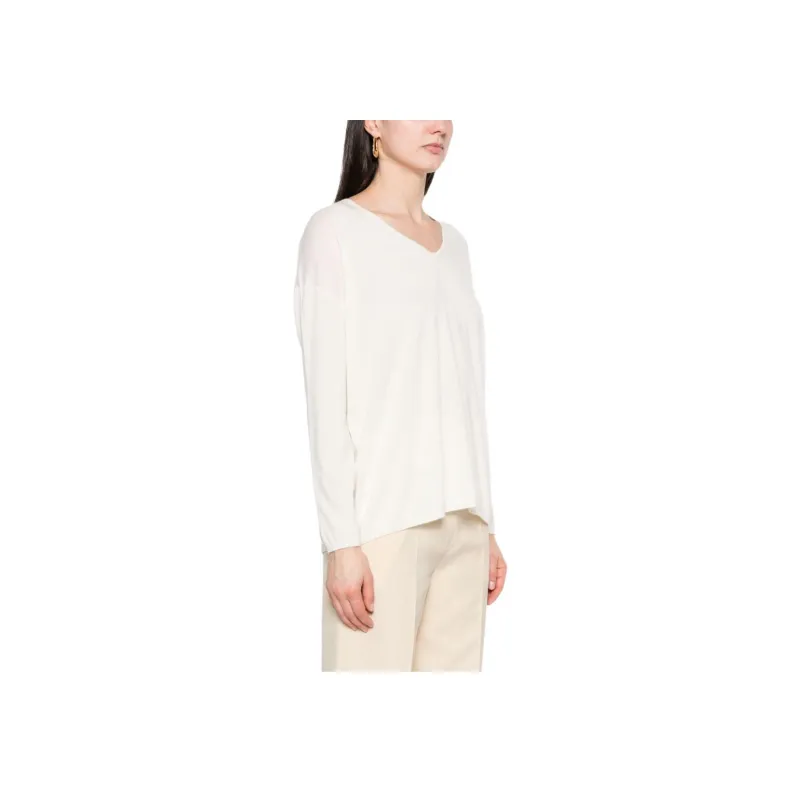 MaxMara V Neck Long Sleeved Jumper-3