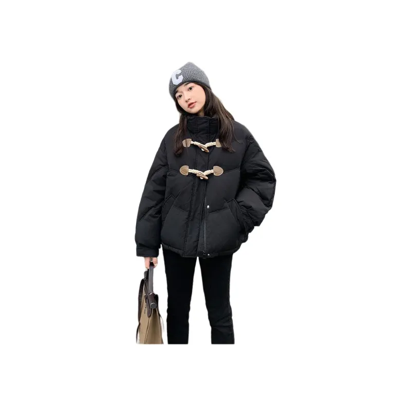Flowers In Water Puffer Jacket Women's-1
