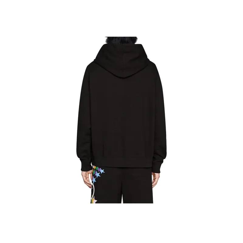 GUCCI Interlocking G Star Burst Print Cotton Sweatshirt-2