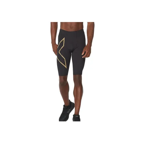 2XU 블랙 남성 스포츠 반바지