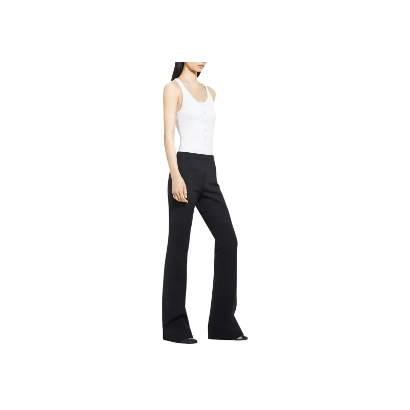 COURREGES 90'S Logo Embroidered Ribbed Tank Top-3