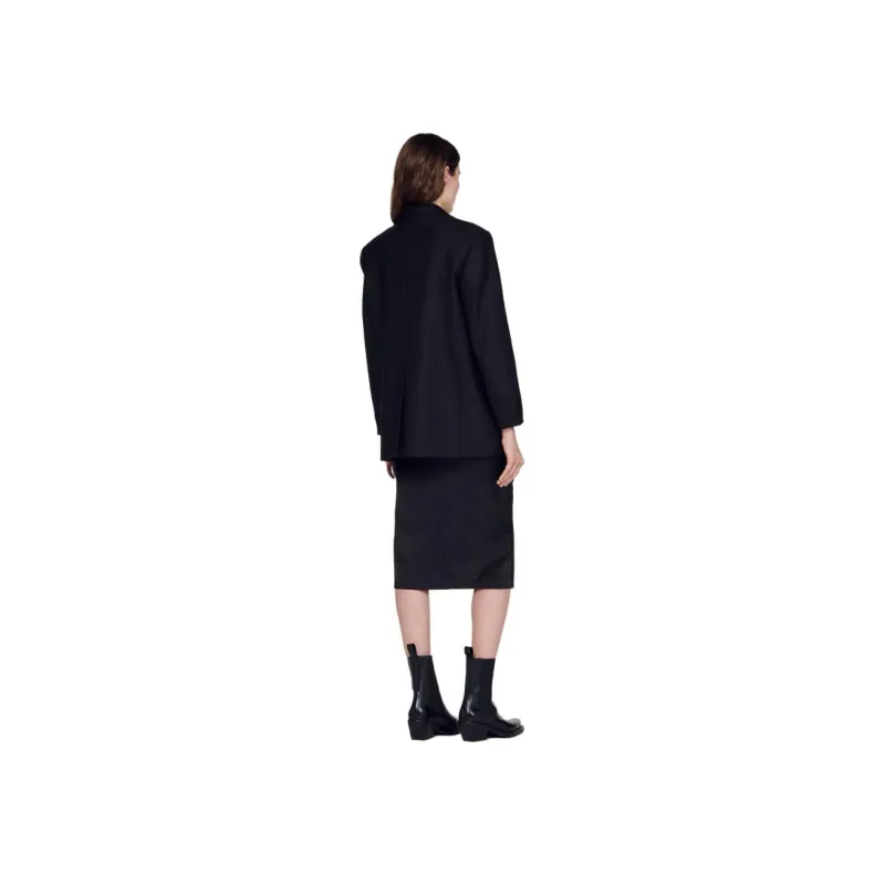 Sandro Zana Double-breasted Blazer-1