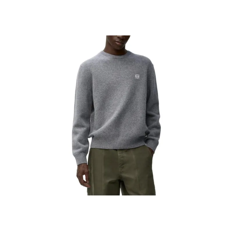 LOEWE Logo Embroidered Crewneck Jumper-1