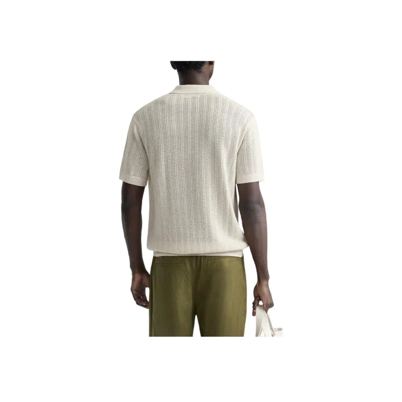 ZARA Polo Shirts Men Beige-3
