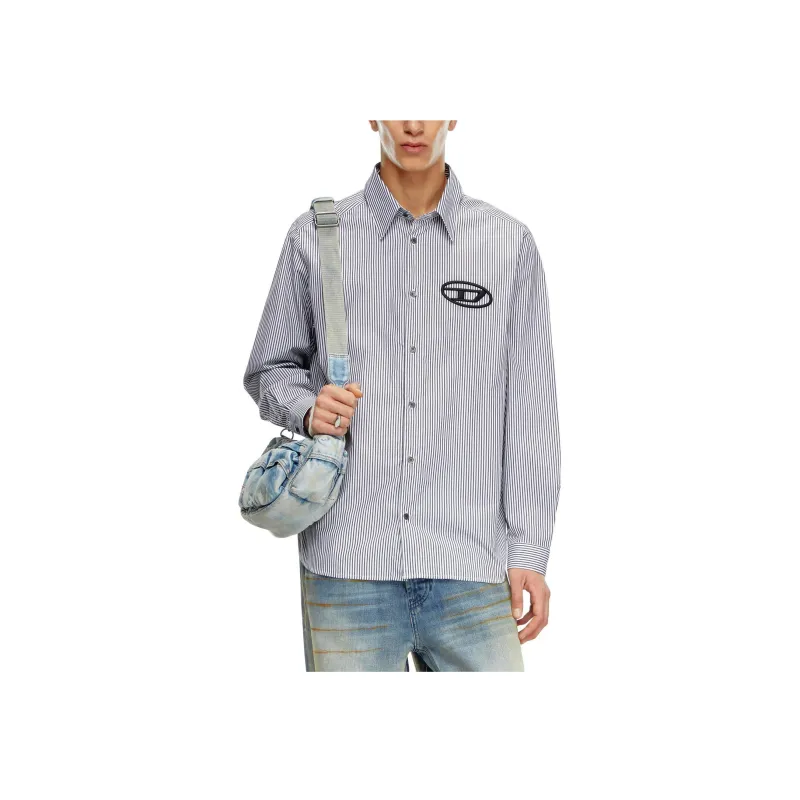 DIESEL S Simply E Striped Long Sleeved Shirt-1