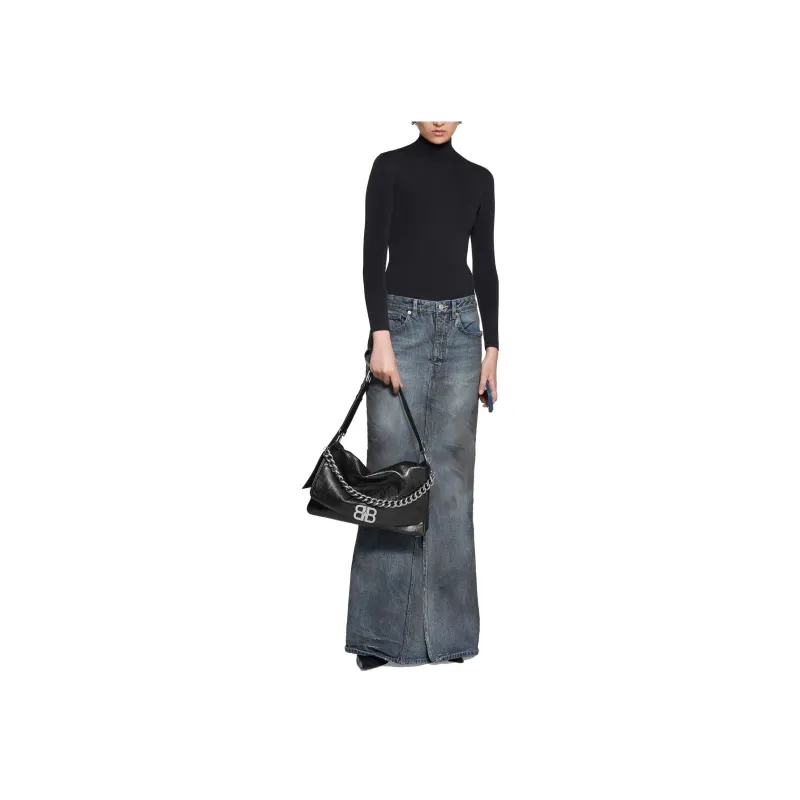 Balenciaga Maxi Skirt Light Blue-2