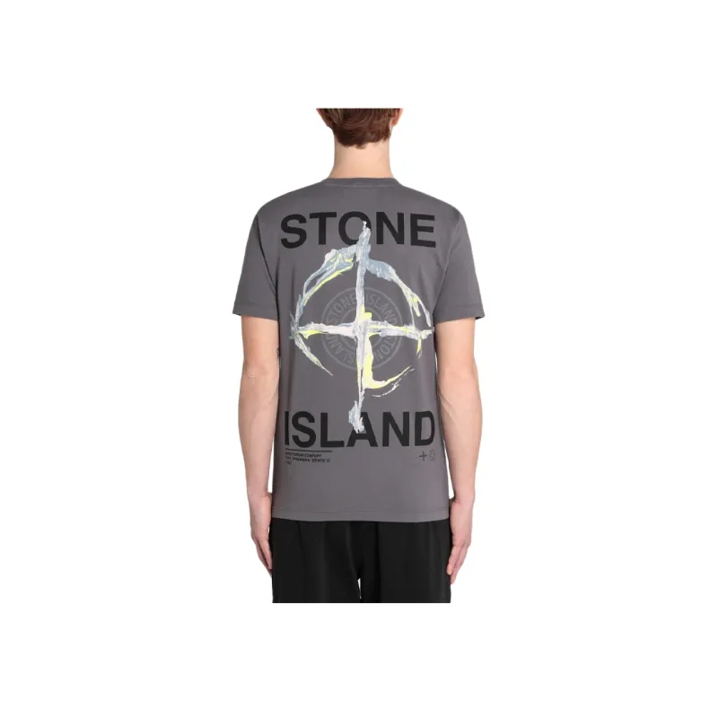 STONE ISLAND SS21 T Shirt Men's Blue Gray-5