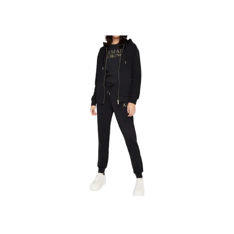 ARMANI EXCHANGEAE SS23 Sports Pants Women's Black-1