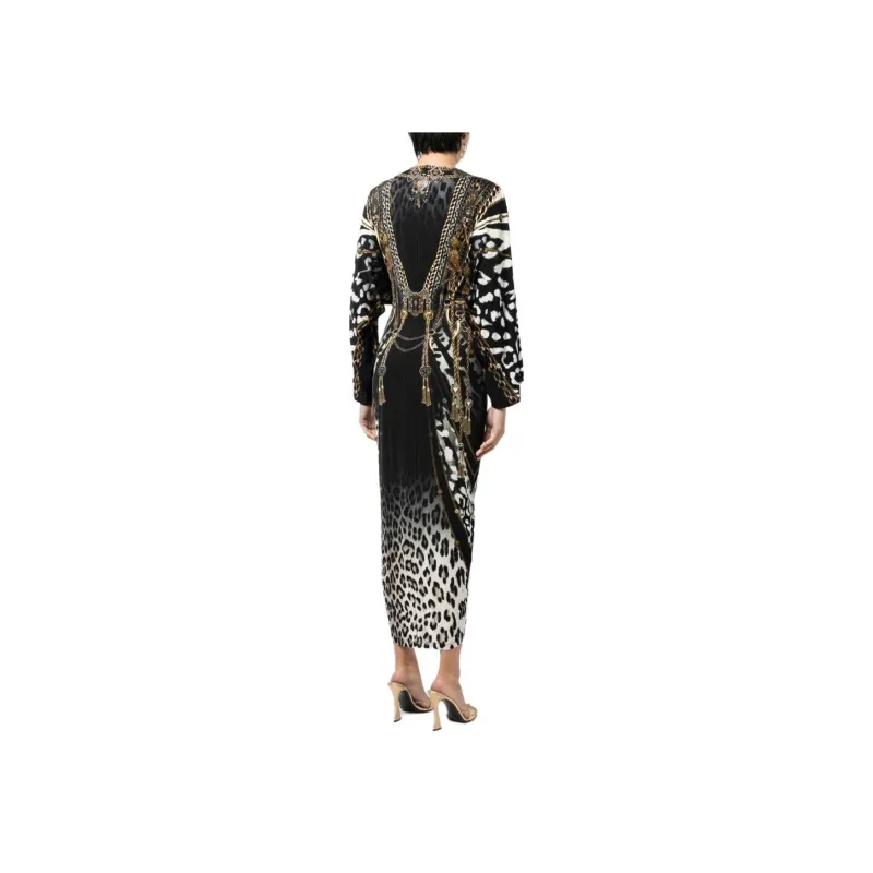 CAMILLA Long-Sleeved Dresses Women's Obsidian Black Color-2
