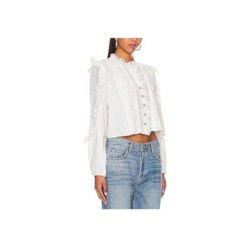 FREE PEOPLE Shirt Women's White-3
