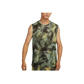 Nike Dri FIT Sleeveless Fitness T Shirt Men's Oil Green