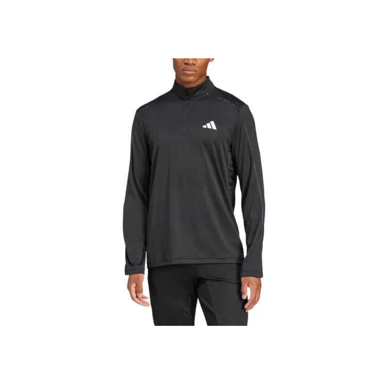 Adidas Train Essentials Camo 1/4 Zip Tee-1