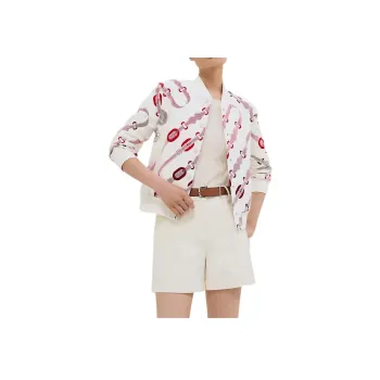 HERMES Jackets & Coats Women's Natural White