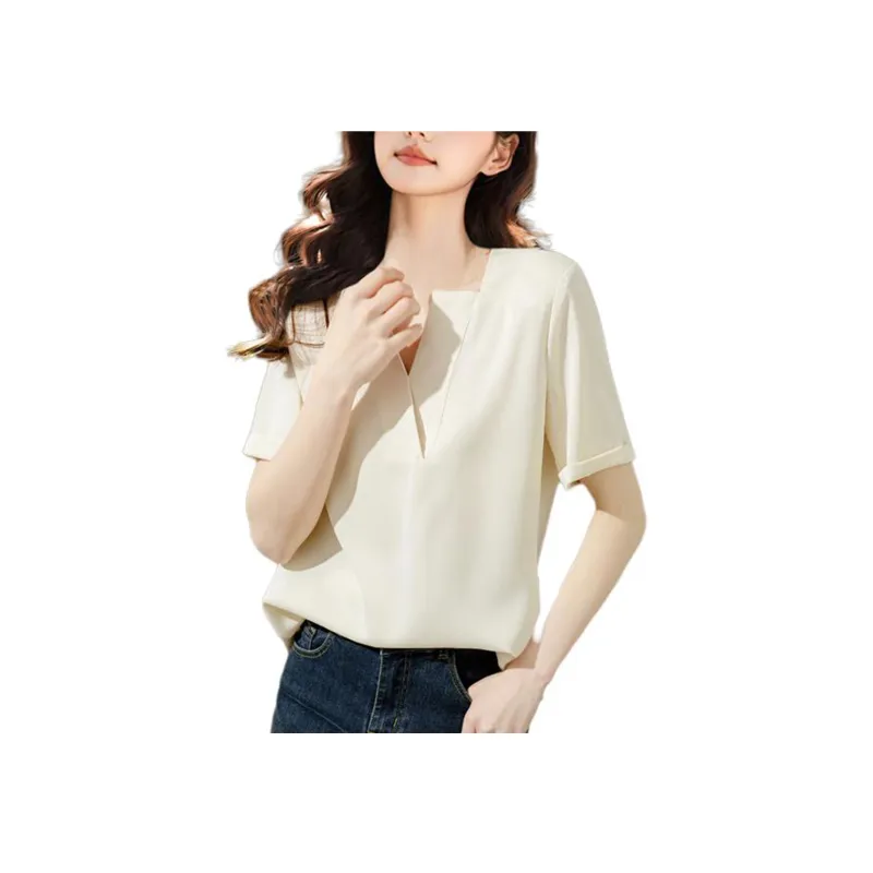 Wbwq Chiffon Shirt Women's Multiple Colors-0