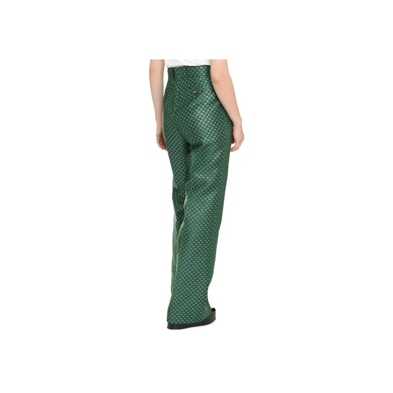 GUCCI SS23 Casual Pants Women's Green-3