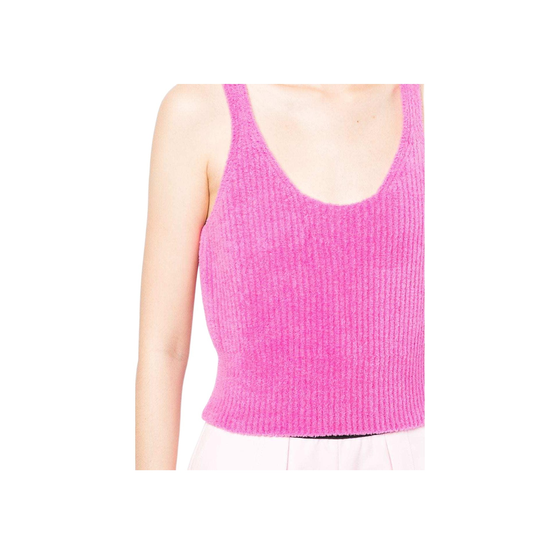 PINKO トップス ボディースーツ Alexander wang Alexander Wang エンボスロゴ ニットトップ | ピンク | FARFETCH JP