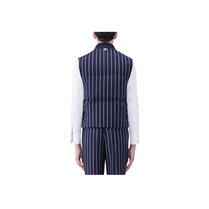 THOM BROWNE Striped Down Gilet-2