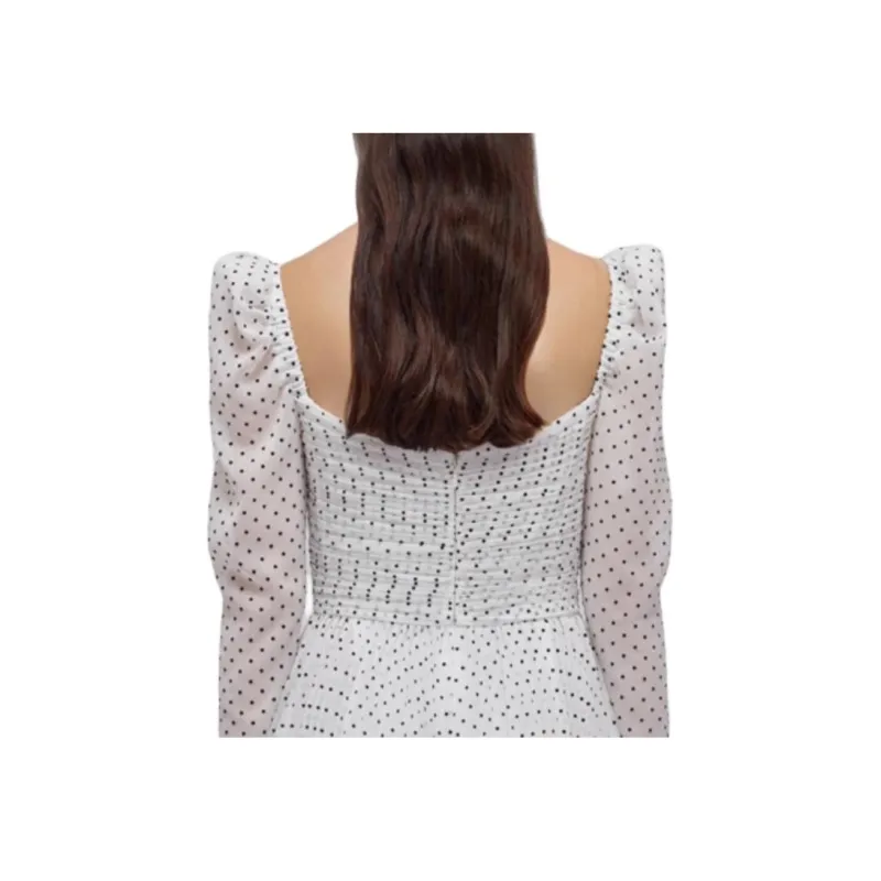 Self portrait SS22 Long Sleeved Dresses Women's White-3