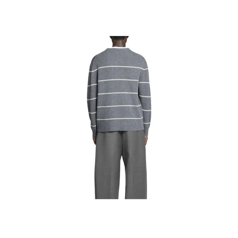 COS Sweaters Men Gray Stripes-1