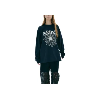 MARDI MERCREDI T Shirts Unisex Marine Blue Ivory White