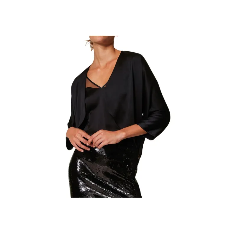 Twinset Satin Shrug Jacket-1