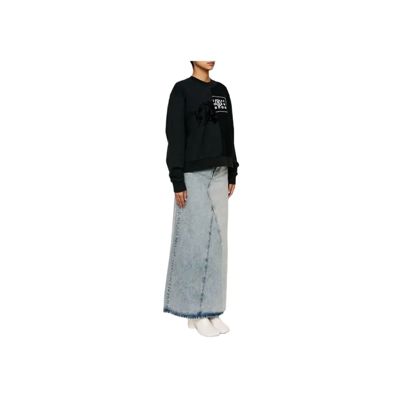MM6 Maison Margiela Numbers motif Cotton Sweatshirt-2