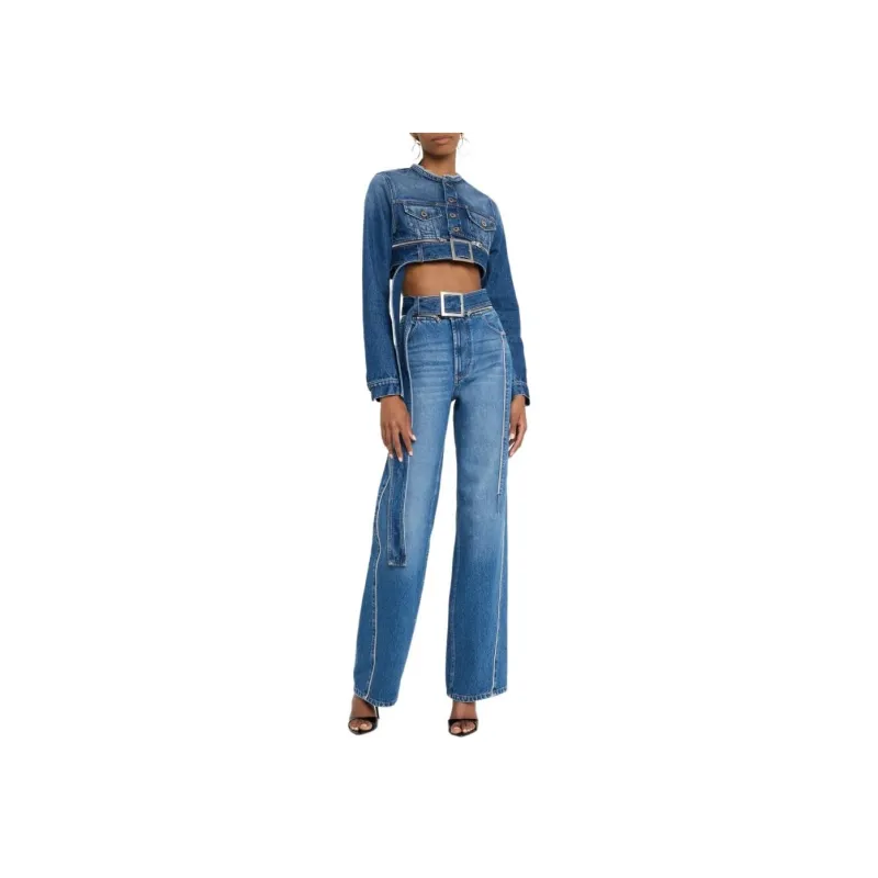 Jean Paul Gaultier Cropped Denim Jacket-2