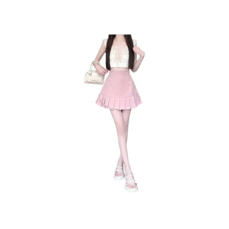 Flowers In Water Casual Short Skirts Women's-0