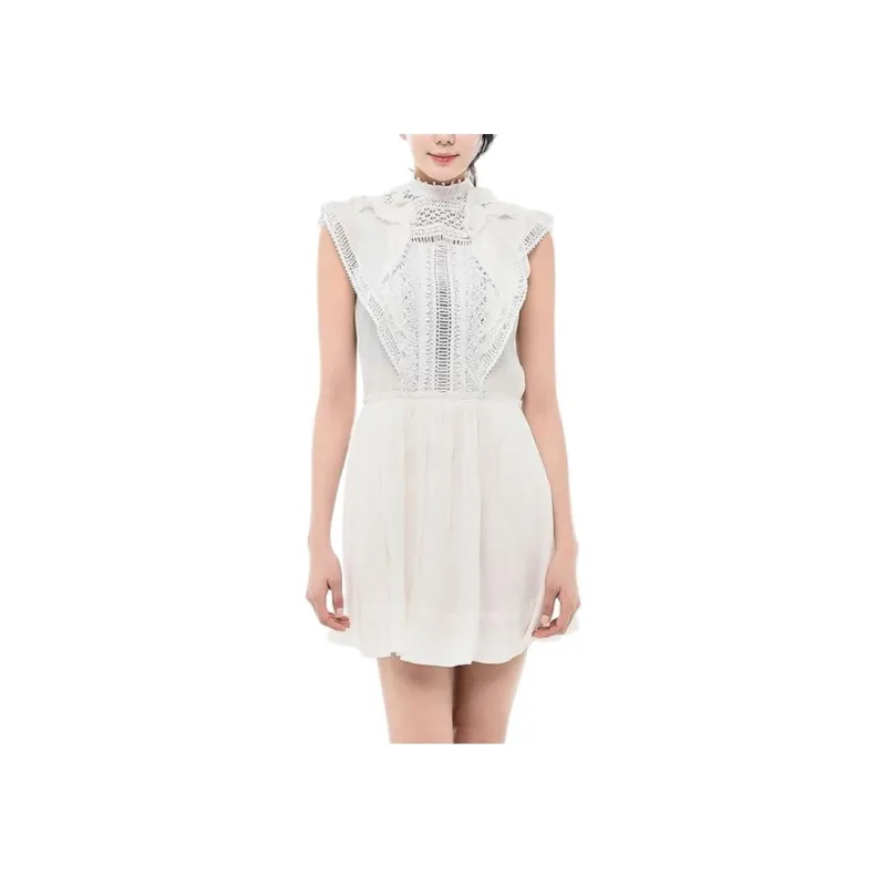 ISABEL MARANT Lace detail Mini Dress-4