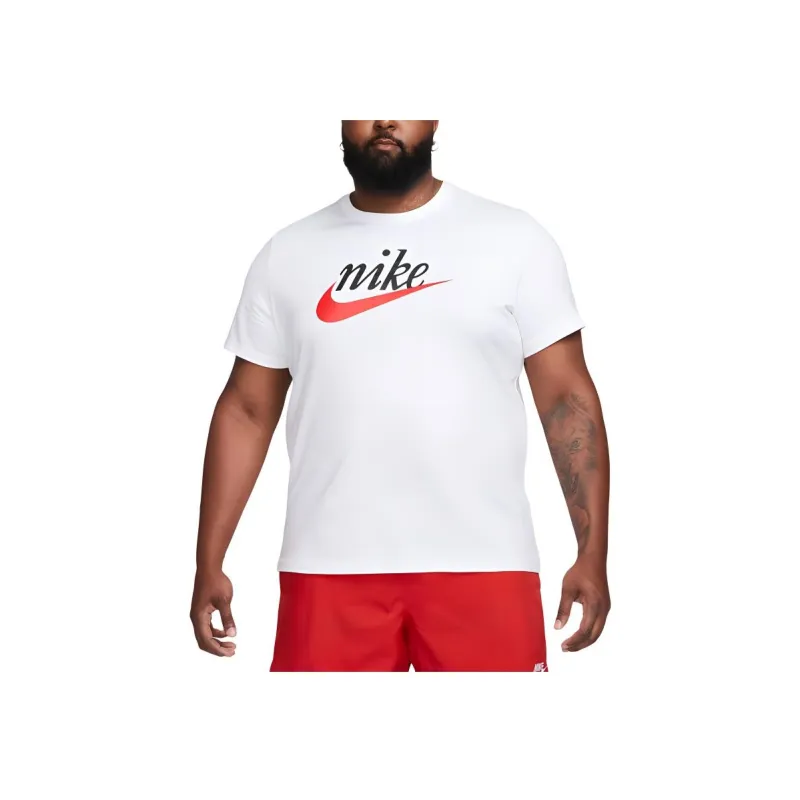 Nike T Shirts Men Bright White-2