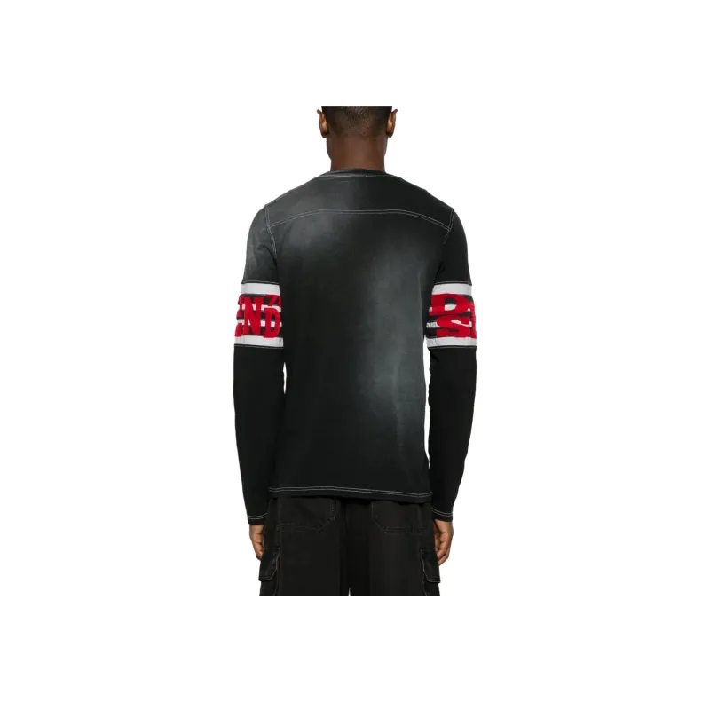 DIESEL T Shirts Men Black-2