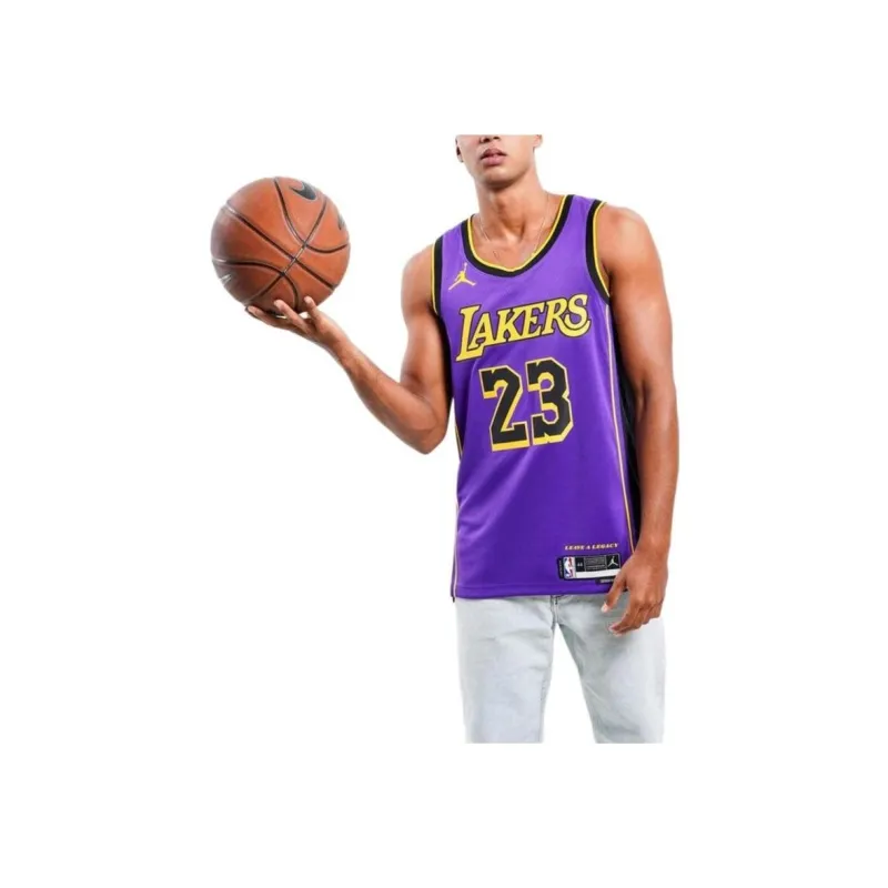 Jordan Los Angeles Lakers Statement Edition Men's Jordan Dri-FIT NBA Swingman Jersey-3