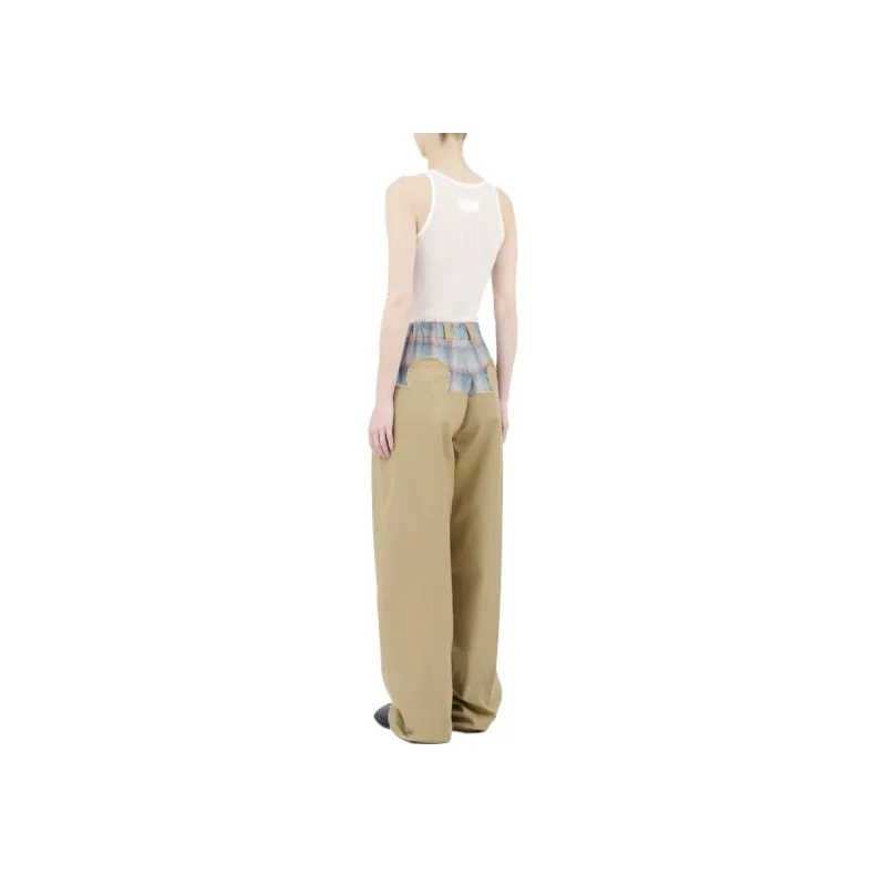Maison Margiela Suit Trousers Women's Beige-4