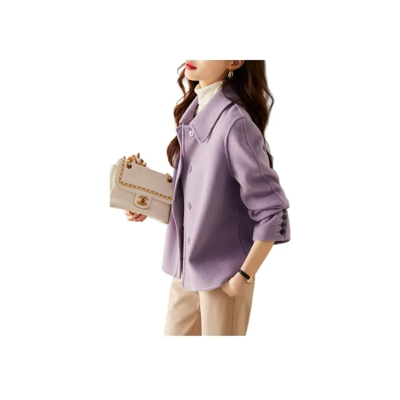 XWI Coats Women's Purple Gray-1