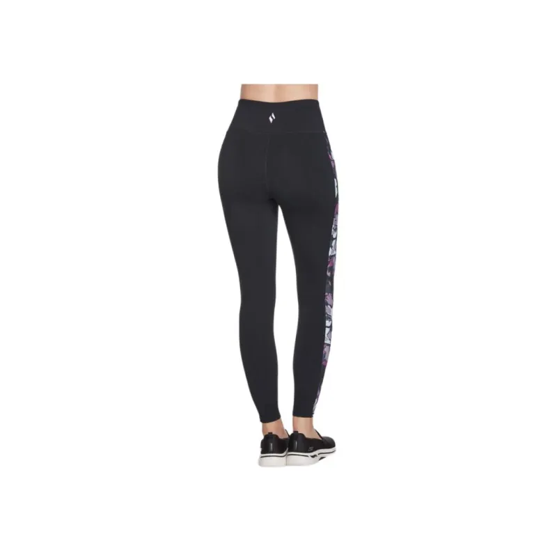 Skechers GO WALK Orchid Bloom HW Legging Casual Pants Women's Black-1