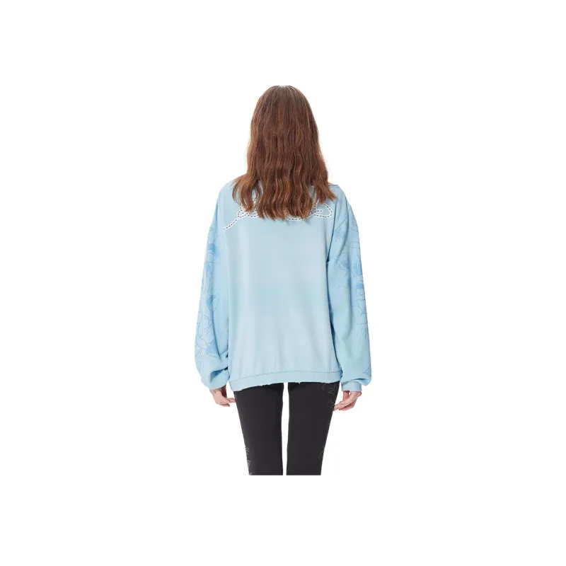 Ed Hardy SS25 Sweatshirt Women's Baby Blue-4