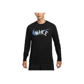 Nike Men's Dri FIT Long Sleeve Fitness T Shirt